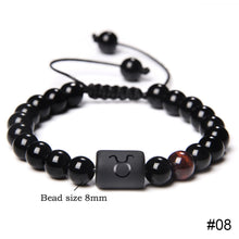 Load image into Gallery viewer, 12 Constellations Woven Bracelet Creative Fashion Bracelet Adjustable Beaded Bracelet Jewelry Gift for Men Women