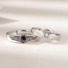 Load image into Gallery viewer, Niche Personalized Couple Rings Angel and Demon Couple Rings Opening Adjustable Rings Jewelry Gift Accessories