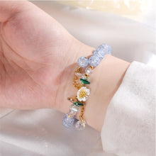 Load image into Gallery viewer, Flower Crystal Bracelet Adjustable Beaded Crystal Bracelet Simple Versatile Bracelet Jewelry Gift for Women