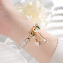 Load image into Gallery viewer, Flower Crystal Bracelet Adjustable Beaded Crystal Bracelet Simple Versatile Bracelet Jewelry Gift for Women