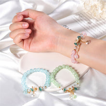 Load image into Gallery viewer, Flower Crystal Bracelet Adjustable Beaded Crystal Bracelet Simple Versatile Bracelet Jewelry Gift for Women