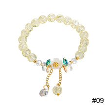 Load image into Gallery viewer, Flower Crystal Bracelet Adjustable Beaded Crystal Bracelet Simple Versatile Bracelet Jewelry Gift for Women