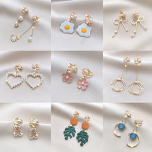 Load image into Gallery viewer, Stylish Tassel Ear Clips Earrings Versatile Alloy Ear Studs Earrings Temperamental Earrings Jewelry for Women