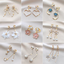 Load image into Gallery viewer, Stylish Tassel Ear Clips Earrings Versatile Alloy Ear Studs Earrings Temperamental Earrings Jewelry for Women