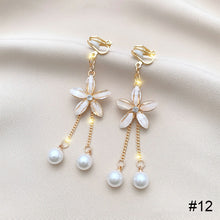 Load image into Gallery viewer, Stylish Tassel Ear Clips Earrings Versatile Alloy Ear Studs Earrings Temperamental Earrings Jewelry for Women