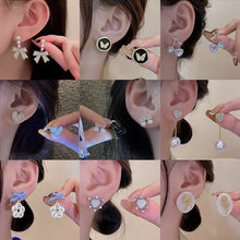Load image into Gallery viewer, Versatile Niche Earrings Fashion Delicate Alloy Ear Studs Zircon Pearl Earrings Women Jewelry Accessories
