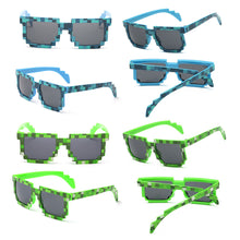 Load image into Gallery viewer, Fashion Sunglasses Kids Cosplay Action Game Toy Square Pixel Mosaic Glasses Toys for Children Gift 5 Color