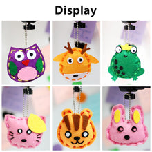 Load image into Gallery viewer, 10Pcs/lot Handcraft Pendant Toys for Children Non-woven Fabric DIY Handmade Keychain Ornaments Arts Crafts Kits Creative Toy