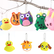Load image into Gallery viewer, 10Pcs/lot Handcraft Pendant Toys for Children Non-woven Fabric DIY Handmade Keychain Ornaments Arts Crafts Kits Creative Toy