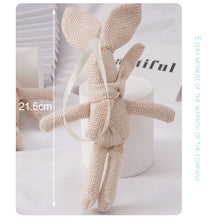 Load image into Gallery viewer, Rabbit Plush Animal Stuffed Dress Rabbit Key Chain Kid's Party Plush Toy Bouquet Plush Dolls Gifts Birthday Wedding Party Decor