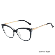Load image into Gallery viewer, Anti-blue Cat Eye Retro Eyeglass Art Retro Polygon Anti Blue Light Glasses Leopard Frame Fashion Transparent Glasses