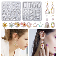 Load image into Gallery viewer, Earring Pendant Epoxy Silicone Mold Geometry Anomalous Shape Necklace Key Chain Pendant Resin Mold Jewelry Making Accessories
