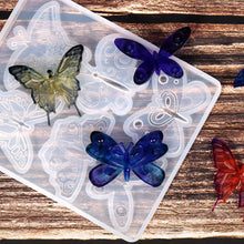 Load image into Gallery viewer, Butterfly Earring Pendant Epoxy Silicone Mold Necklace Key Chain Pendant Resin Mold Jewelry Making Accessories