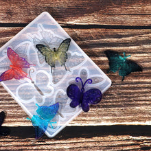 Load image into Gallery viewer, Butterfly Earring Pendant Epoxy Silicone Mold Necklace Key Chain Pendant Resin Mold Jewelry Making Accessories