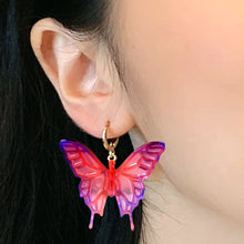 Load image into Gallery viewer, Butterfly Earring Pendant Epoxy Silicone Mold Necklace Key Chain Pendant Resin Mold Jewelry Making Accessories