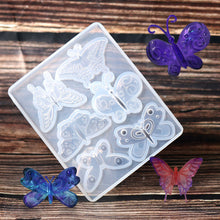 Load image into Gallery viewer, Butterfly Earring Pendant Epoxy Silicone Mold Necklace Key Chain Pendant Resin Mold Jewelry Making Accessories