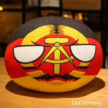 Load image into Gallery viewer, 10cm Creativity Polandball Plush Pendant Country Ball Plush Keyring Gift MINI Ball Toy ITALY Korea USSR Handbag Decorations Keychain