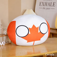 Load image into Gallery viewer, 10cm Creativity Polandball Plush Pendant Country Ball Plush Keyring Gift MINI Ball Toy ITALY Korea USSR Handbag Decorations Keychain