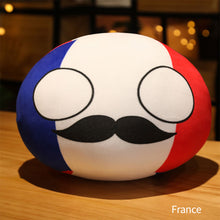 Load image into Gallery viewer, 10cm Creativity Polandball Plush Pendant Country Ball Plush Keyring Gift MINI Ball Toy ITALY Korea USSR Handbag Decorations Keychain