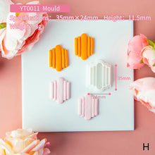 Load image into Gallery viewer, Geometric Polymer Clay Earring Cutter Cutting Mold DIY French Earrings Jewelry Pendant Embossing Making Tool