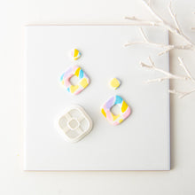 Load image into Gallery viewer, Geometric Polymer Clay Earring Cutter Cutting Mold DIY French Earrings Jewelry Pendant Embossing Making Tool