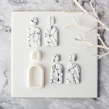 Load image into Gallery viewer, Geometric Polymer Clay Earring Cutter Cutting Mold DIY French Earrings Jewelry Pendant Embossing Making Tool