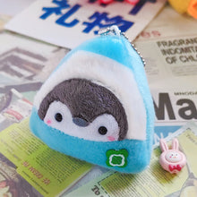 Load image into Gallery viewer, Japanese Cute Penguin Bag Pendant Bread Plush Toy Sausage Doll Pendant Cute Egg Keychain Birthday Gifts