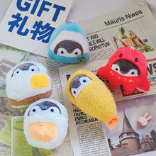 Load image into Gallery viewer, Japanese Cute Penguin Bag Pendant Bread Plush Toy Sausage Doll Pendant Cute Egg Keychain Birthday Gifts