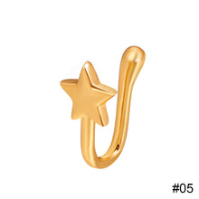 Load image into Gallery viewer, Non-perforated U-shaped Nose Clip Star Love Crown Nose Ring Fashion Creative Nasal Ornament Jewelry Accessory