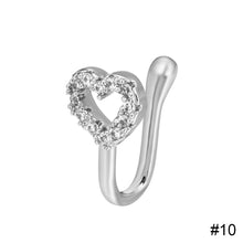 Load image into Gallery viewer, Non-perforated U-shaped Nose Clip Star Love Crown Nose Ring Fashion Creative Nasal Ornament Jewelry Accessory