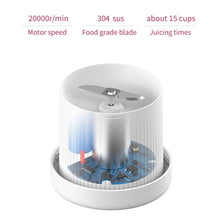 Load image into Gallery viewer, Portable USB Chargeable Electric Blender Mixer Juicer Fruit Extractors Handheld Fruit Squeezer Milk Shake Smoothie Baby Food Machine