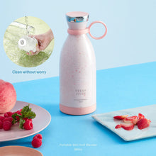 Load image into Gallery viewer, Portable USB Chargeable Electric Blender Mixer Juicer Fruit Extractors Handheld Fruit Squeezer Milk Shake Smoothie Baby Food Machine