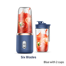 Load image into Gallery viewer, 300ml Portable Juicer Blender Electric Fruit Juicer USB Charging Lemon Orange Fruit Juicing Cup Smoothie Blender Machine