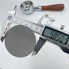 Load image into Gallery viewer, 51/53.5/58.5mm Reusable Coffee Filter Screen Portafilter Barista Coffee Making Puck Screen Filter 316L Stainless Steel 150μm Mesh for Espresso Machine