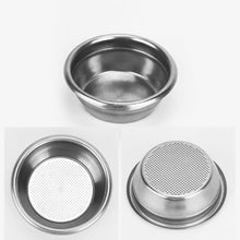 Load image into Gallery viewer, 51/58mm 304 Stainless Steel 1/2/Clean Cup Coffee Filter Blind Bowl Non-Pressurized Precision Portafilter For Espresso Machines