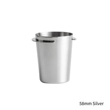 Load image into Gallery viewer, 58/51mm Coffee Dosing Cup Sniffing Mug for Espresso Machine Wear Resistant Stainless Steel Coffee Dosing Cup Distributor Coffeeware
