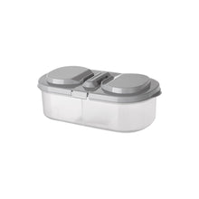 Load image into Gallery viewer, Double Compartment Covered Kitchen Food Grain Sealed Tank Snacks Storage Box Multifunctional Kitchen Refrigerator Plastic Container