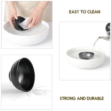 Load image into Gallery viewer, Japanese Style Melamine Beef Ramen Bowl Fast Food Tableware Black Frosted Noodles Soup Bowl Spoon Dinnerware Kitchen Accessories
