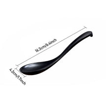 Load image into Gallery viewer, Japanese Style Melamine Beef Ramen Bowl Fast Food Tableware Black Frosted Noodles Soup Bowl Spoon Dinnerware Kitchen Accessories