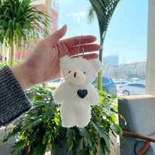 Load image into Gallery viewer, 12cm Cute Bear Plush Keyring Pendant Soft Stuffed Plush Keychain Toy Backpack Pendant Birthday Gifts For Children