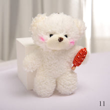 Load image into Gallery viewer, 10cm Cute Bear Plush Keyring Pendant Soft Stuffed Plush Keychain Toy Backpack Pendant Birthday Gifts For Children