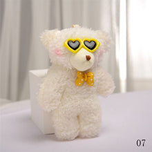Load image into Gallery viewer, 10cm Cute Bear Plush Keyring Pendant Soft Stuffed Plush Keychain Toy Backpack Pendant Birthday Gifts For Children