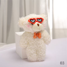 Load image into Gallery viewer, 10cm Cute Bear Plush Keyring Pendant Soft Stuffed Plush Keychain Toy Backpack Pendant Birthday Gifts For Children