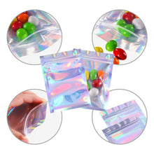 Load image into Gallery viewer, 10/50Pcs Self-Sealing Laser Packaging Storage Bag Translucent Zip Lock Bag Jewelry Xmas Valentine's Day Gift Packaging