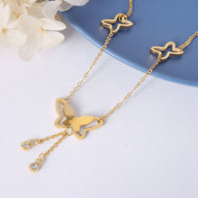 Load image into Gallery viewer, Hollow Butterfly Studded with Pendant Anklet Gold Fashion Women Summer Beach Ankle Bracelet Foot Chain Jewelry Jewelry