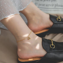 Load image into Gallery viewer, Small Ball Full Sky Star Titanium Steel Foot Chain Simple Women Gold Summer Beach Fashion Ankle Foot Anklet Jewelry
