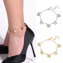 Load image into Gallery viewer, Fashion Butterfly Pendant Bracelet Simple Temperament Beach Ankle Foot Ornament Hollow Butterfly Bracelet Women Jewelry