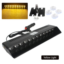 Load image into Gallery viewer, 12V 12LED Car Strobe Light Police Fireman Emergency Front Windshield Flash Warning Signal Flasher Beacon Lamp for Truck Trailer Auto Vehicle