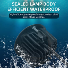Load image into Gallery viewer, 1Pc 8D Motorcycle LED Lens Spotlight Motorcycles Auxiliary Fog Lamp Working Headlight Dual Color White Yellow Light Waterproof Square Round