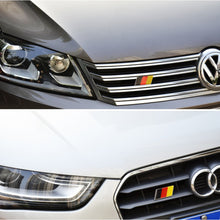 Load image into Gallery viewer, German Flag Car Front Grille Emblem Badge for Volkswagen Scirocco GOLF 7 Golf 6 Polo GTI VW Tiguan for Audi A4 A6 Trailer Label Car Accessories